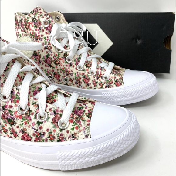 Converse Chuck Taylor All Star High  Floral Foam Women's Size 164659C - Picture 4 of 11